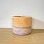Textured 15cm Round Pot - Mango & Purple
