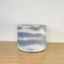 15cm Round Pot - White & Navy #1
