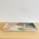 Rectangle Tray - Earth Blend of Tan, Green, Blue & Red
