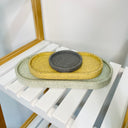 The Catch All Tray Set in Mint Green, Yellow & Charcoal