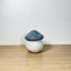 Mushroom Jar w/ Dark Blue Top