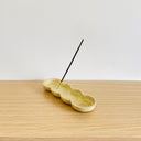 Bubble Incense Holder & Tray - Speckled Yellow