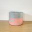 Textured 15cm Round Pot - Gumdrop & Coral
