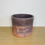 Textured 15cm Round Pot - Dark Purple & Coral