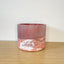 Textured 15cm Round Pot - Plum, Coral & White