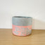 Textured 15cm Round Pot - Gumdrop & Coral