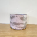 15cm Round Pot - Light & Dark Purple #1