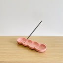 Bubble Incense Holder & Tray - Solid Pink