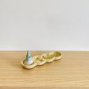 Bubble Incense Holder & Tray - Speckled Yellow