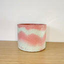 15cm Round Pot - Mint Green & Coral #2
