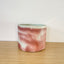 15cm Round Pot - Mint Green & Deep Red #2