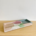 Rectangle Tray - Earth Blend of Tan, Green, Blue & Red