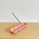 Bubble Incense Holder & Tray - Solid Pink