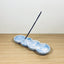 Bubble Incense Holder & Tray - Blue & White #2