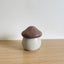 Mushroom Jar w/ Scoria Red Top