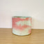 15cm Round Pot - Mint Green & Coral #1