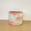 15cm Round Pot - Mint Green & Coral #2