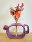 The Quirky Silhouette Tea Pot - Purple