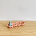 Bubble Incense Holder & Tray - Solid Pink