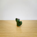 Mini Cactus Ornament w/ Light Purple Flower