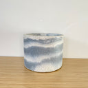 15cm Round Pot - White & Navy #1