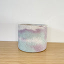 15cm Round Pot - White, Gumdrop & Purple