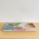 Rectangle Tray - Earth Blend of Tan, Green, Blue & Red