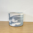 15cm Round Pot - White & Navy #2