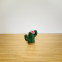 Mini Cactus Ornament w/ Light Purple Flower