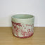 Textured 15cm Round Pot - Mint Green & Plum