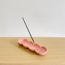 Bubble Incense Holder & Tray - Solid Pink