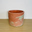 Textured 15cm Round Pot - Coral & Mint Green #1