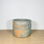 15cm Round Pot - Grey, Marigold & Light Blue