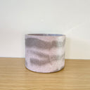15cm Round Pot - Light & Dark Purple #1