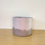 15cm Round Pot - Light & Dark Purple #2