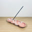 Bubble Incense Holder & Tray - Pink & White