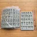 Silicone Mold Destash - Alphabet Letter Molds, 5 Pack