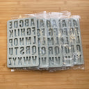 Silicone Mold Destash - Alphabet Letter Molds, 5 Pack