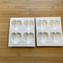 Silicone Mold Destash - Geometric Heart Molds
