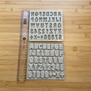 Silicone Mold Destash - Mini Alphabet Letter Molds, 2 Pack