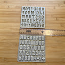 Silicone Mold Destash - Mini Alphabet Letter Molds, 2 Pack