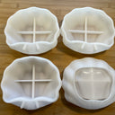 Silicone Mold Destash - Clamshell / Shell Dish Molds, 4 Pack