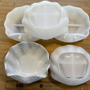 Silicone Mold Destash - Clamshell / Shell Dish Molds, 4 Pack