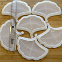 Silicone Mold Destash - Ginkgo Leaf Tray Molds, 6 Pack