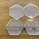 Silicone Mold Destash - Hexagon Coaster Molds, 4 Pack