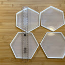 Silicone Mold Destash - Hexagon Coaster Molds, 4 Pack