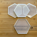 Silicone Mold Destash - Hexagon Coaster Molds, 4 Pack