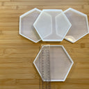 Silicone Mold Destash - Hexagon Coaster Molds, 4 Pack