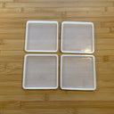 Silicone Mold Destash - Square Coaster Molds, 4 Pack