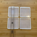 Silicone Mold Destash - Square Coaster Molds, 4 Pack